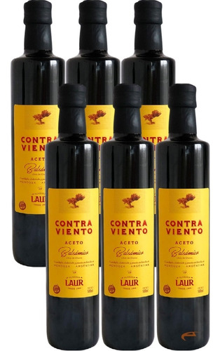 Aceto Balsamico Contra Viento Laur Vidrio 500cc X6unid