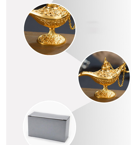 Aladdin Lamp Genie Costume Light Art Craft Metal Para