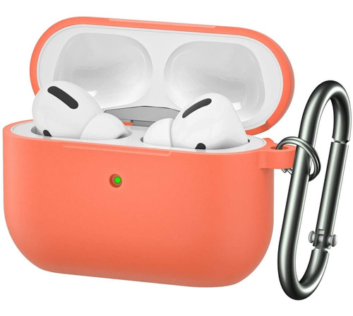Funda Apple AirPods Pro De Silicona C/llavero - Orange