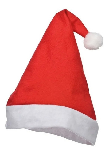 Gorro De Navidad Santa Claus Posada Fiesta Paquete 12 Piezas Color Rojo
