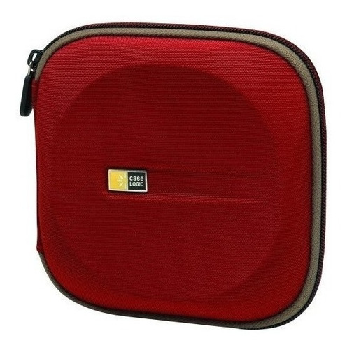 Funda Case Logica Eva Moldeada Para Cd / Dvd 24 Rojo