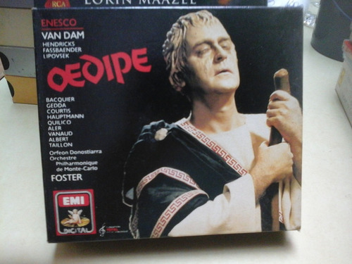 Cd 0339 - Oedipe - Van Dam - Orchestre Lawrence Foster  2 Cd