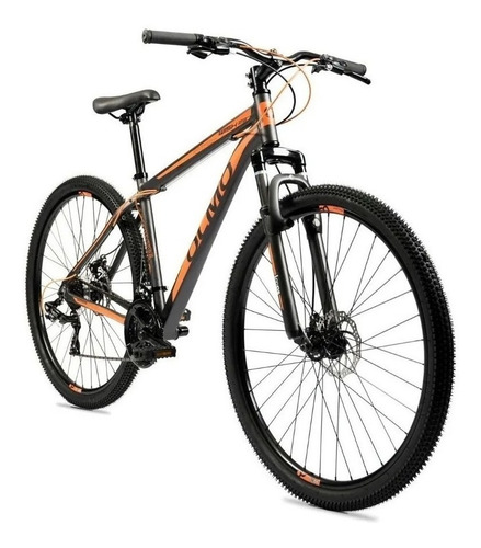 Imagen 2 de 2 de Mountain bike Olmo Wish 290 18" 21v frenos de disco mecánico cambios Shimano Tourney TZ31 color negro/naranja