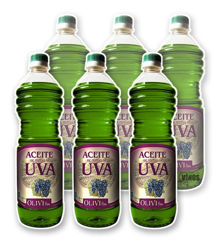 Aceite De Uva Olivi 1 Litro Caja X6