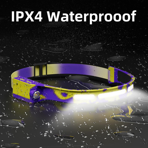 Linterna Frontal Led Recargable Usb Impermeable 230