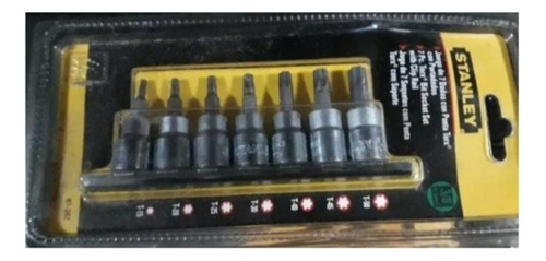 Juego Dados Punta Torx 7pzas Stanley 87-342 Acople 3/8