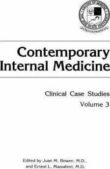 Libro Contemporary Internal Medicine - Juan M. Bowen