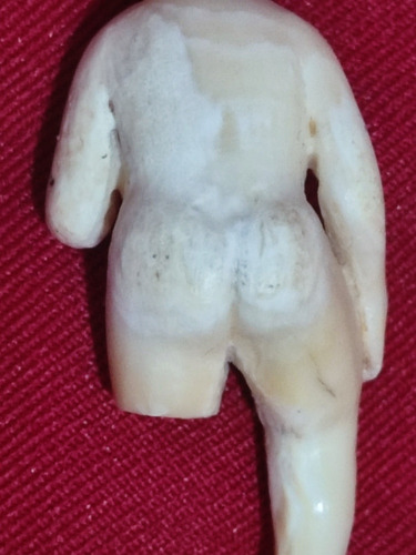 Niño Dios Miniatura Marfil Antiguo En Su Nicho (Usado)