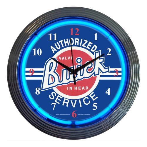 Coches Y Motocicletas Buick Reloj De Pared De Neon 15 P...