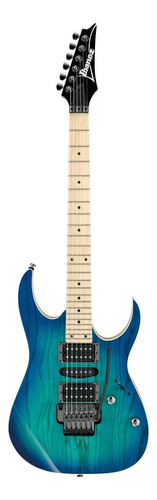 Guitarra elétrica Ibanez RG Standard RG370AHMZ de  freixo blue moon burst com diapasão de bordo