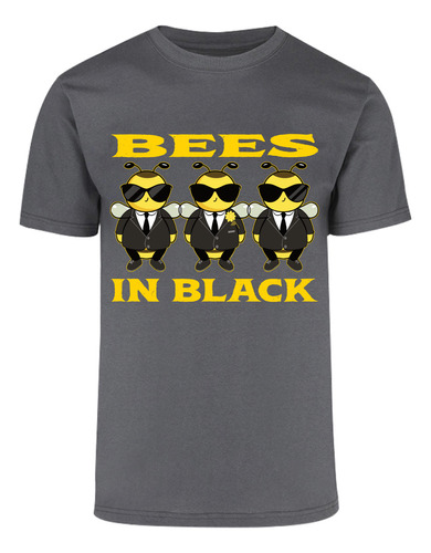 Playera Diseño De Abejas De Negro - Bees In Black