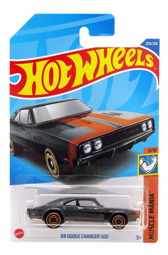 Hotwheels Carro 69 Dodge Charger 500 + Obsequio 