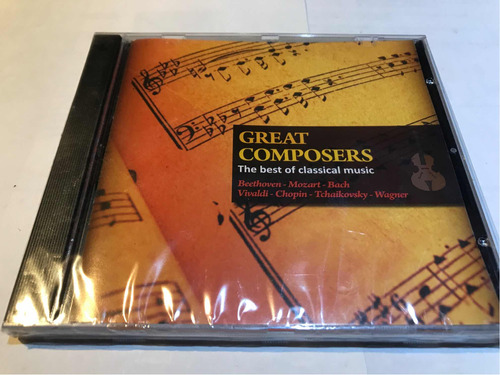 Great Composers Beethoven Mozart Bach Vivaldi Chopin Cd Nuev