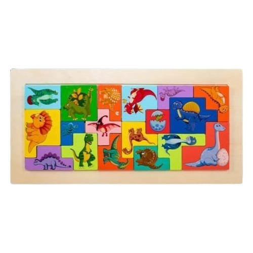 Pack 4 Puzzles Rompecabezas Tetris Puzzles De Madera 3d