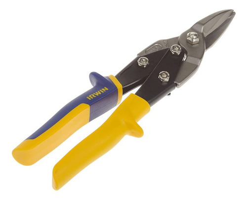 Irwin Tesoura P/ Chapa Tipo Aviacao Cabo Amarelo Corte Reto