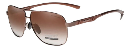 Óculos De Sol De Alumínio Polarizado Uv400 Kingseven N-718 Cor Marrom