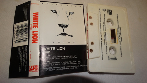 White Lion - Pride (atlantic) (tape:ex - Inserto:ex)