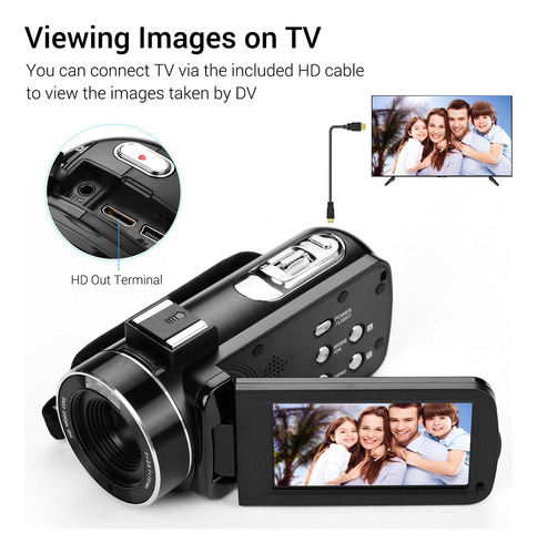 Cámara De Video 4k Digital Profesional De Mano