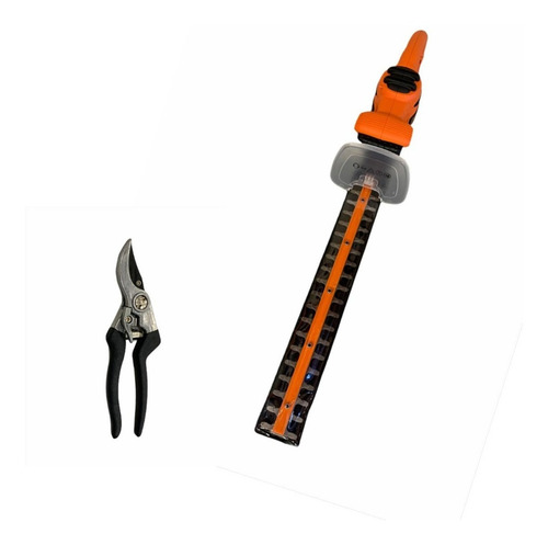 Imagen 2 de 10 de Cortacerco Eléctrico Black Decker Beht201k 46cm 420w Color Naranja