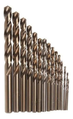 Z 15 Brocas Hss Cobalto Furar Aço, Ferro, Cobre 1.5 A 10 Mm