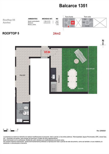 Imagen 29 de 30 de Venta Departamento 1 Dormitorio Al Contrafrente Balcón En Edificio Balcarce 1351 - Moderno