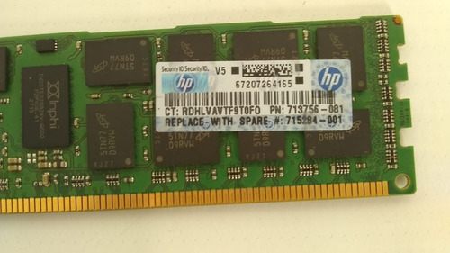 Imagem 4 de 4 de Memória 16 Gb Pc3l-12800r Hp 713756-281 Memoria Ram Ddr4