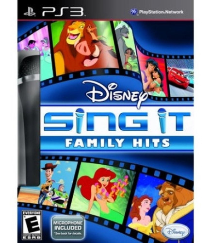 Disney Sing It Family Hits Juego y Micrófono PS3 Physical Media