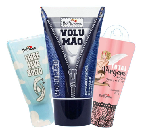 Kit Gelvolumão + Geis Femininos Full E Flex Sabor Volumao