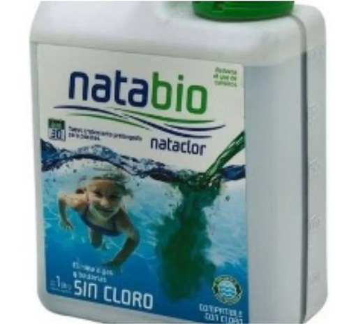 Kit Natabio Nataclor 4 Lts Alguicida Antimicrobiano Cloro