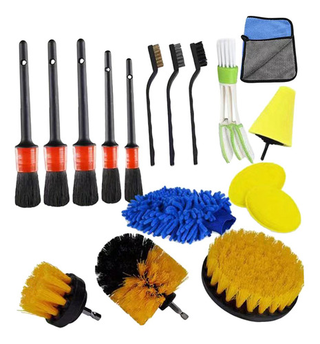 Conjunto De Cuidado Automotriz Para Limpieza 17 Uds.