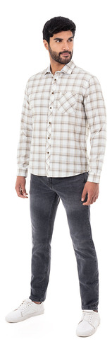 Camisa Camisa Cuadros Larsen C-ml Hombre