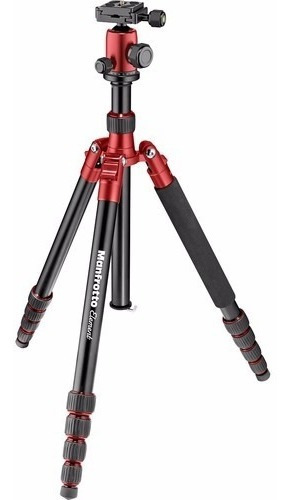 Tripode Fotografia Manfrotto Element Traveler Rojo Monopie