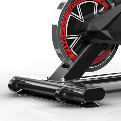 Bicicleta ergométrica Liovi Semi Profissional cor preto e vermelho