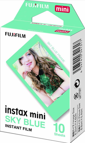 Repuesto Fujifilm Instax Mini Sky Blue Película Con 10 Fotos
