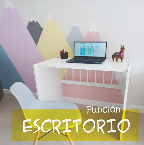 Cuna Multifuncion 100x50 Colecho Escritorio Con Colchon