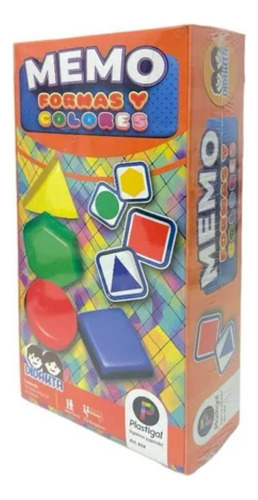 Juego De Mesa Plastigal 604 Memo Formas Y Colores Didakta