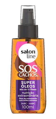 Salon Line Sos Cachos Super Óleos Óleo De Tratamento 100ml