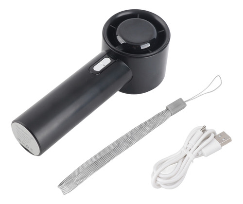 Turboventilador Portátil Negro Negro Portátil Usb Recargable