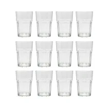 Comprar 12 Vasos Vidrio Bristol Agua Jugo Gaseosa 400 Ml Durax Vaso