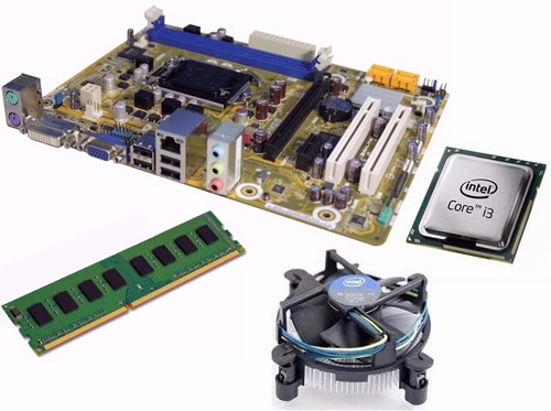 Combo Placa Madre 1155 + Core I3 C/fan + 4 Gb - Con Garantia (Reacondicionado)