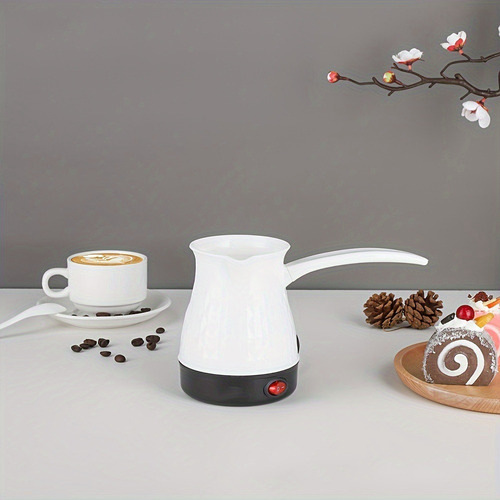 Cafetera Tetera Eléctrica Hervidor De Agua Acero Inox 350ml Color Blanco