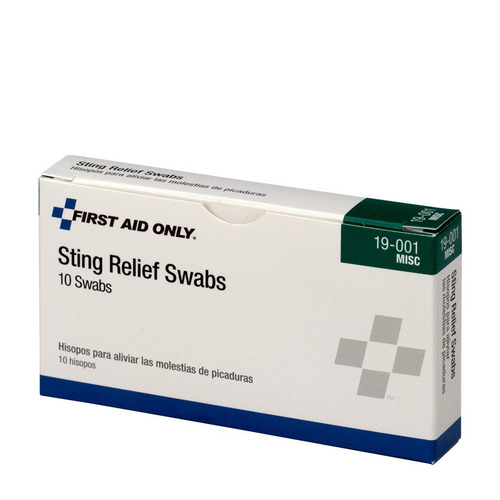 Pac-kit De Primeros Auxilios Sólo 19-001 Sting Relief Swab (