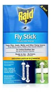 Trampa Para Moscas Raid Fly Stick Para Interior Y Exterior