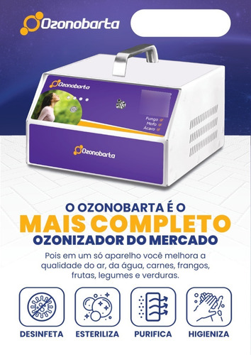 Gerador De Ozônio Residencial Ozonobarta