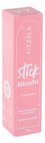 Vizzela Cosméticos Stick Blush! Cor 01 - Blush 7g