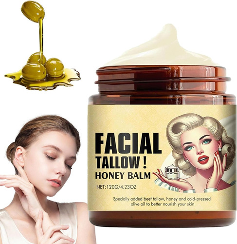 Crema Facial Y Corporal De Res Y Miel, Hidratante Natural