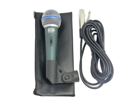 Microfone Profissional Cabo Case Tipo Shure Sm58 Bt-58
