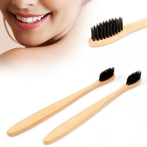 Cepillo Dental Ecologico Biodegradable Bambú 50pzs 