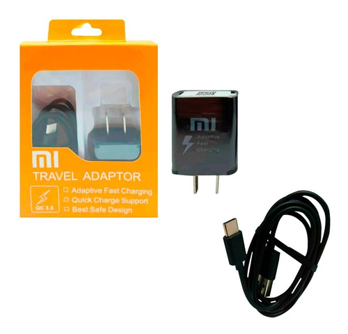 Imagen 3 de 3 de Cargador Usb Tipo C Carga Rapida Xiaomi Redmi 8 / Note 8