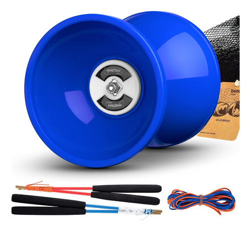 Pro Triple Bearing Medium 5  Blue Chinese Yoyo Diabolo ...